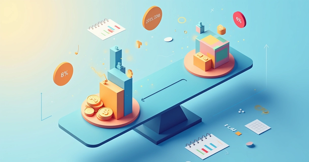 Novo site 13 Balança digital comparando custos e lucros em marketplaces online